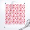Free Kisses Multi Red Pink Love Valentine Valentines Day Custom Printed Fabric by Spoonflower Various Fabrics by the Yard or Fat Quarter